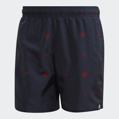 Deutschland Blau Adidas Allover Print Badeshorts Legend Ink 76gIfyvmYb
