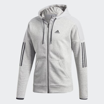 Adidas Grau Fleece Grey Heather Deutschland Medium Sport Id Kapuzenjacke dCthQrs