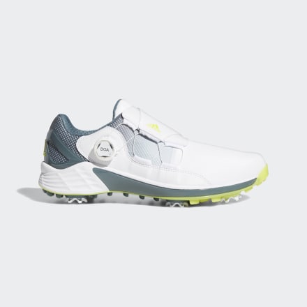adidas ZG21 BOA Golf Shoes White / Acid Yellow / Blue Oxide 11.5 - Men Golf Sport Shoes,Trainers