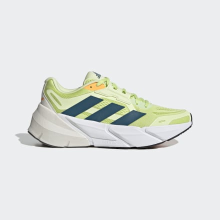 Adidas Adistar Shoes Pulse Lime / Teal / Flash Orange 13 - Men Running Trainers