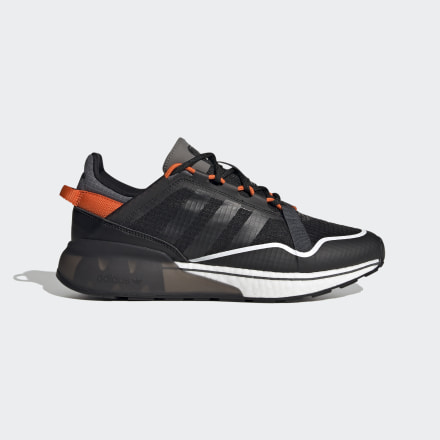 Adidas ZX 2K Boost Pure Shoes Black / Grey Six / Orange 13 - Unisex Lifestyle Trainers