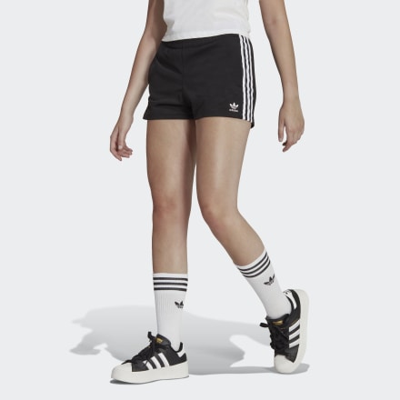 adidas 3-Stripes Shorts Black / White 6 - Women Lifestyle Shorts