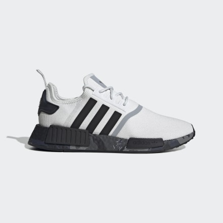 adidas NMD_R1 PrimeBlue Shoes Crystal White / Black / Halo Silver 7.5 - Men Lifestyle Trainers