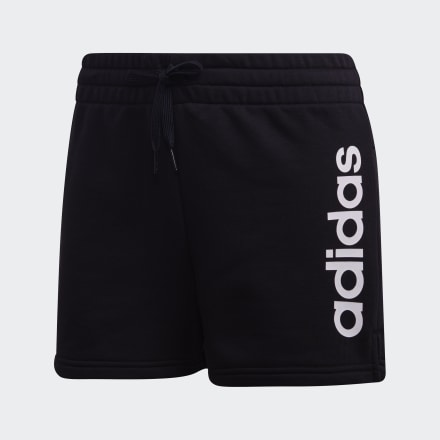 adidas Essentials Linear Logo Shorts Black / White XS - Women Lifestyle,Football Shorts
