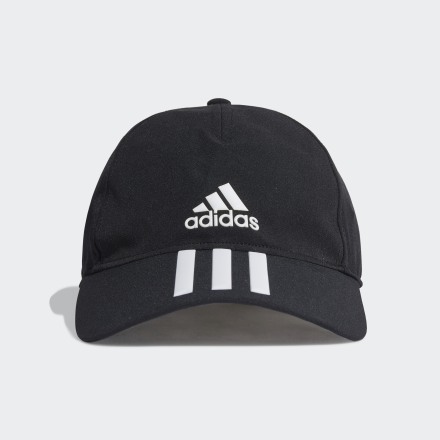 adidas AEROREADY 3-Stripes Baseball Cap Black / White OSFW - Unisex Training Headwear