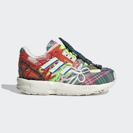 adidas ZX 8000 Superearth Shoes Off White / Blue Bird / Red 5K - Kids Lifestyle Trainers