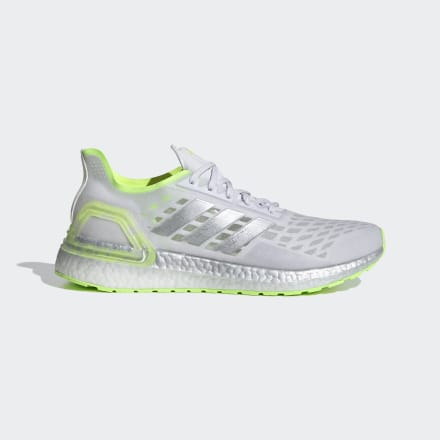 adidas Ultraboost PB Shoes DAsh Grey / Silver Metallic / Signal Green 8.5 - Men Running Trainers