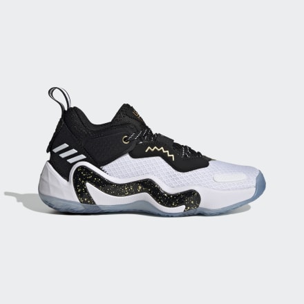 Adidas Donovan Mitchell D.O.N. Issue #3 Shoes Black / Gold Metallic / White 5 - Kids Basketball Sport Shoes,Trainers