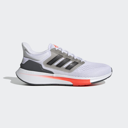 Adidas EQ21 Run Shoes White / Black / Grey Six 8 - Men Running Sport Shoes,Trainers