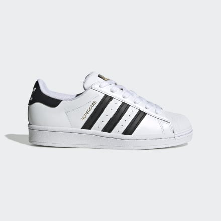 adidas Superstar Shoes White / Black / White 5 - Kids Lifestyle Trainers