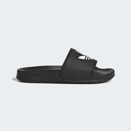 Adidas Adilette Lite Slides Black / White / Black 3 - Kids Lifestyle Sandals & Thongs