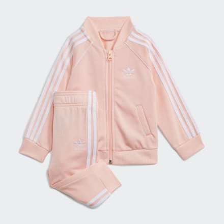 adidas Adicolor SST Track Suit Coral / White 912M - Kids Lifestyle Tracksuits