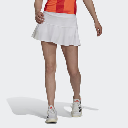 Adidas Tennis PrimeBlue Tokyo HEAT.RDY Match Skirt White / Black S - Women Tennis Skirts