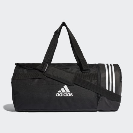 

Bolsa 3 Stripes Duffel Média Conversível Unisex  adidas, Preto