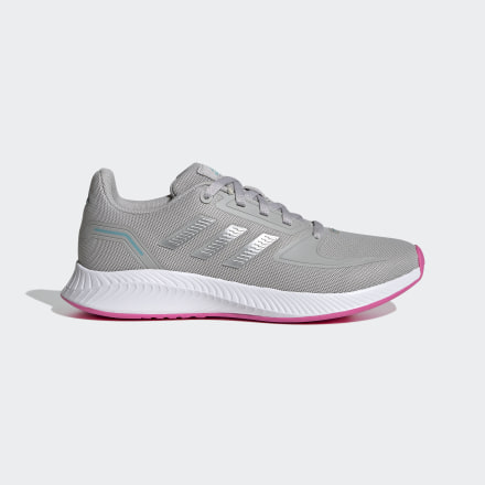 adidas Runfalcon 2.0 Shoes Grey / Silver Metallic / Screaming Pink 13K - Kids Running Sport Shoes,Trainers