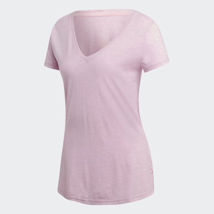 

Camiseta ID Winners com Gola em V Mulher  adidas, Cinza