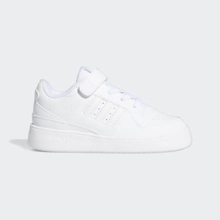 Adidas Forum Low Shoes White / White 10K - Kids Basketball Trainers