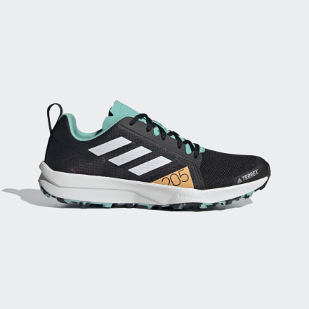 Adidas Terrex Speed Flow Trail Running Shoes Black / Crystal White / Acid Mint 7 - Women Outdoor Trainers