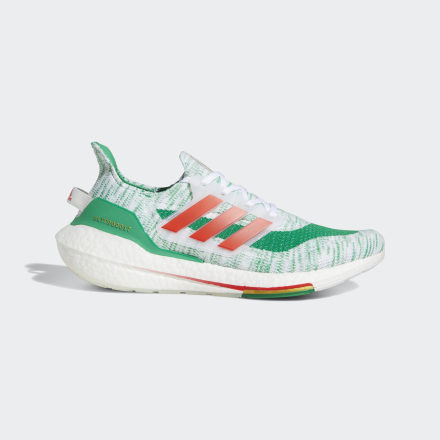 adidas Ultraboost 21 Copa America Shoes White / Red / Green 8.5 - Unisex Running Sport Shoes,Trainers