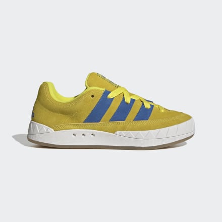 adidas Adimatic Shoes Bright Yellow / Blue / Crystal White 6 - Men Lifestyle Trainers