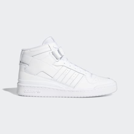 Adidas Forum Mid Shoes White / White 4 - Men Basketball Trainers