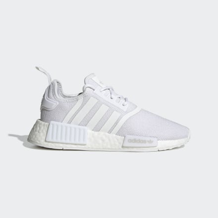 adidas NMD_R1 Refined Shoes White / Grey 6 - Kids Lifestyle Trainers