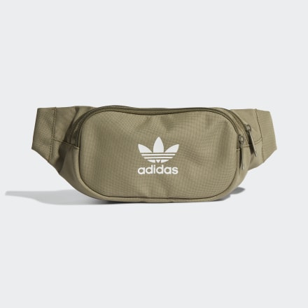 adidas Adicolor Branded Webbing Waist Bag Orbit Green / Focus Olive / White NS - Unisex Lifestyle Bags