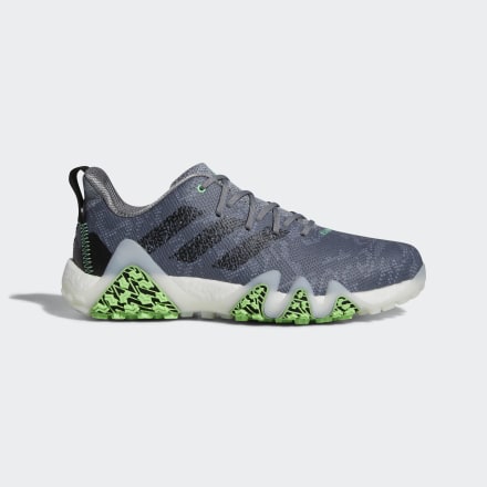 Adidas Codechaos 22 Spikeless Shoes Grey / Black / Beam Green 7 - Men Golf Trainers