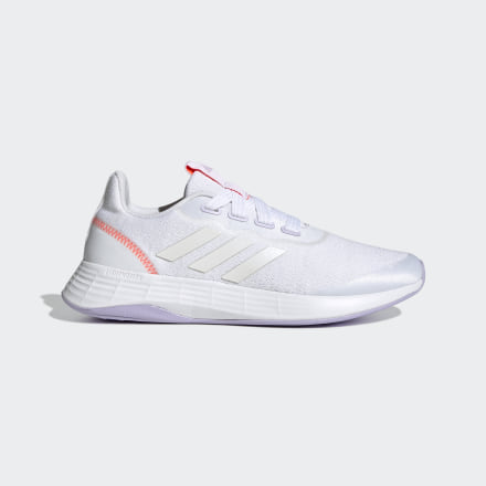 adidas QT Racer Sport Shoes White / Purple Tint / Solar Red 7 - Women Running Sport Shoes,Trainers
