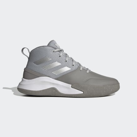 adidas Own the Game Shoes Grey / Silver Metallic / Dove Grey 7.5 - Men Basketball Trainers
