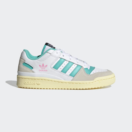 Adidas Forum Low CL Shoes White / Bliss Pink / Mint Rush 6 - Men Basketball Trainers