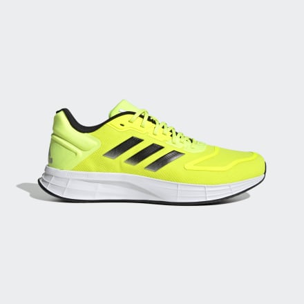 Adidas Duramo 10 Shoes Solar Yellow / Black / Matte Silver 7.5 - Men Running Trainers