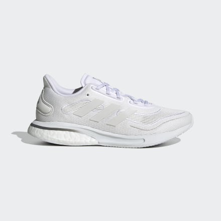 adidas Supernova Shoes White / Silver Metallic 6 - Women Running Trainers
