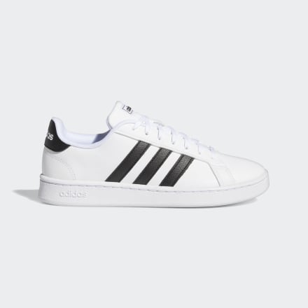 adidas Grand Court Shoes White / Black / White 7 - Women Lifestyle Sport Shoes,Trainers