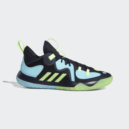 Adidas Harden Stepback 2.0 Shoes Ink / Signal Green / Pulse Aqua 9 - Unisex Basketball Sport Shoes,Trainers