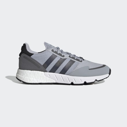 Adidas ZX 1K Boost Shoes Halo Silver / Black / Grey 12 - Men Lifestyle Trainers