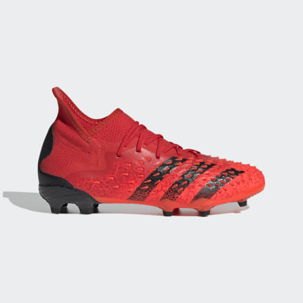 adidas PRedator Freak.1 Firm Ground Boots Red / Black / Red 5 - Kids Football Football Boots,Sport Shoes