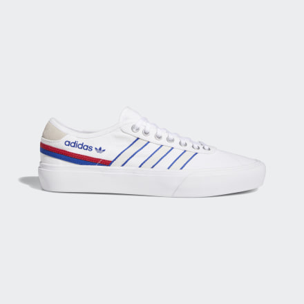 adidas Delpala Shoes White / Scarlet / Royal Blue 13.5 - Unisex Lifestyle Trainers