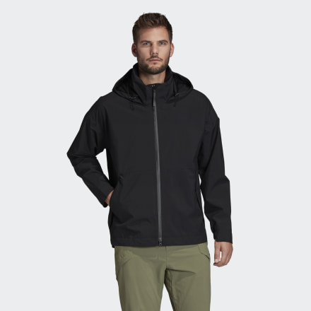 adidas Traveer RAIN.RDY Rain Jacket Black XL - Men Outdoor Jackets
