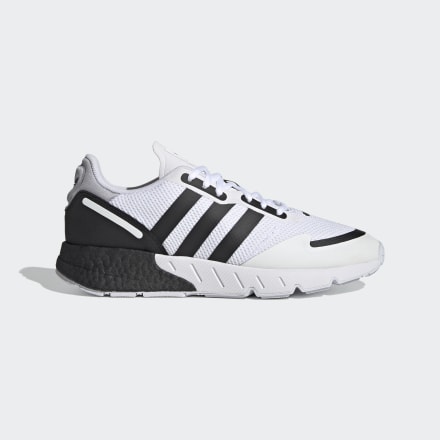 adidas ZX 1K Boost Shoes White / Black / Halo Silver 9.5 - Unisex Lifestyle Trainers