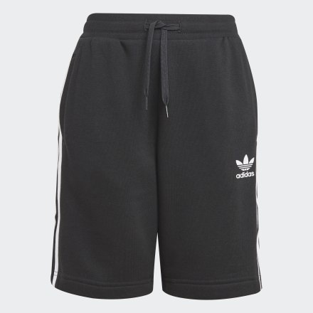 adidas Adicolor Shorts Black / White 7-8Y - Kids Lifestyle Shorts