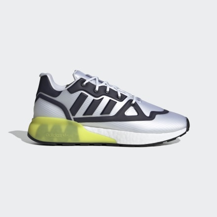 adidas ZX 2K Boost Futureshell Shoes White / Black / Acid Yellow 9.5 - Unisex Lifestyle Trainers