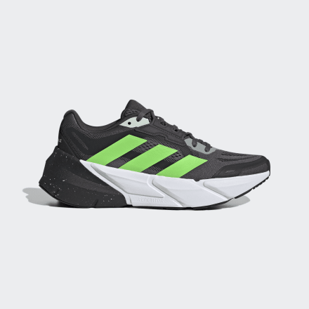 Adidas Adistar Shoes Grey Five / Solar Green / Linen Green 7 - Men Running Trainers