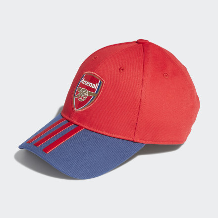 adidas Arsenal Baseball Cap Scarlet / Blue OSFM - Unisex Football Headwear