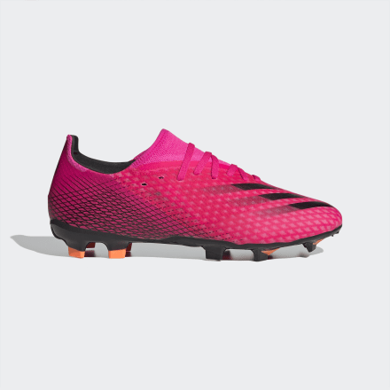 adidas X Ghosted.3 Firm Ground Boots Pink / Black / Screaming Orange 11 - Men Football Football Boots