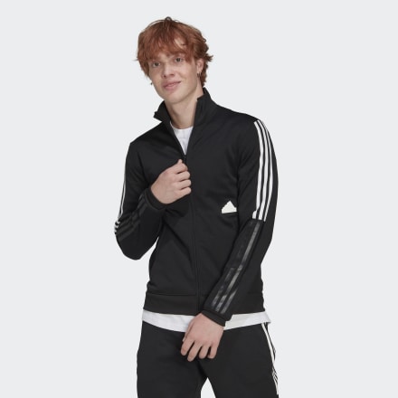 Adidas 3-Stripes Fitted Track Top Black XS - Men Lifestyle Track Tops,Tracksuits