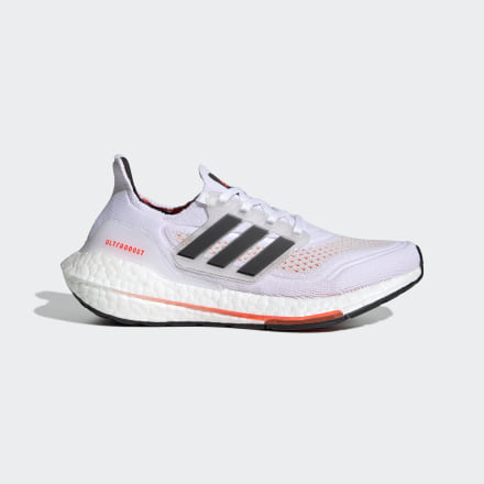 Adidas Ultraboost 21 Shoes White / Black / Red 5 - Kids Running Sport Shoes,Trainers