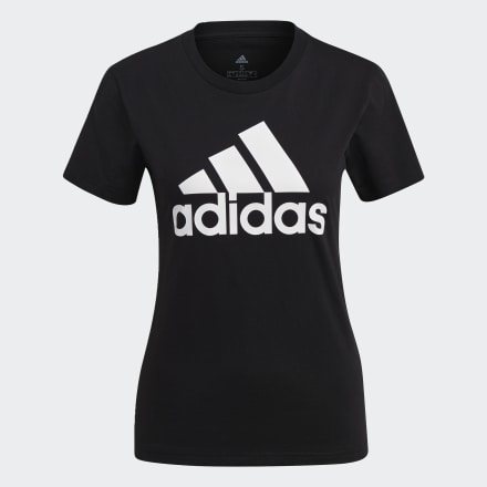 Adidas LOUNGEWEAR Essentials Logo Tee Black / White XS - Women Lifestyle Shirts