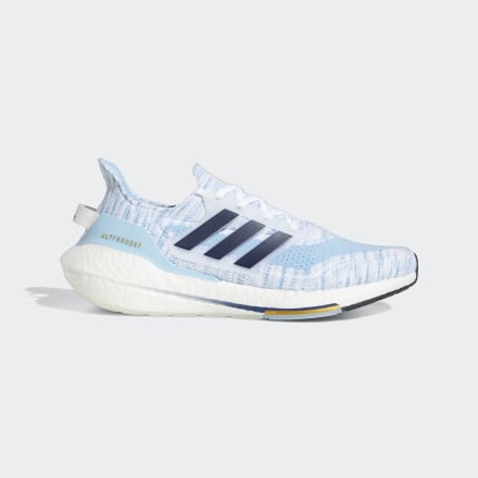 adidas Ultraboost 21 Copa America Shoes White / Night Indigo / Blue 9.5 - Unisex Running Sport Shoes,Trainers