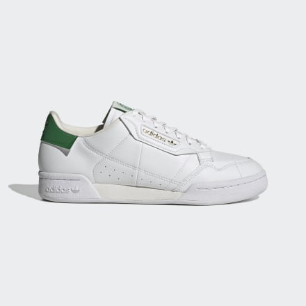 Adidas Continental 80 Shoes White / Off White / Green 7 - Men Lifestyle Trainers